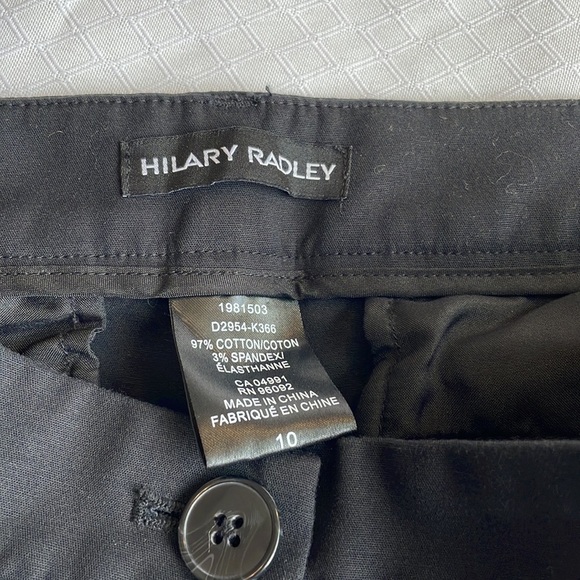 HILARY Radley Black Cotton Capri Pants - Picture 9 of 9